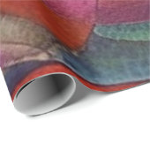 Farbenfrohe Spirale - Abstrakte Pasta Kunst Geschenkpapier (Rolleneckpunkt)