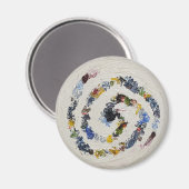 Farbenfrohe Spirale Kühlschrank Magnet (Vorderseite/Rückseite)