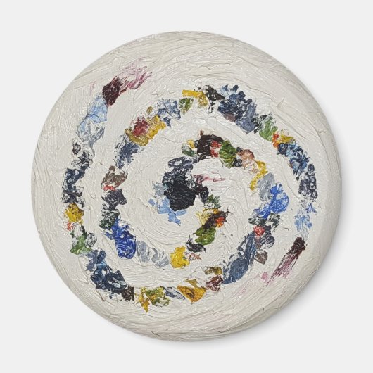 Farbenfrohe Spirale Kühlschrank Magnet (Vorne)