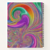 Farbenfrohe Spirale Notizblock (Rückseite)