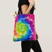 Farbenfrohe Spiralen-Ästhetik-Einkaufstasche Tasche (Von Nahem)
