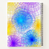 Farbenfrohe Spiralkreise Notebooks Notizbuch (Rückseite)