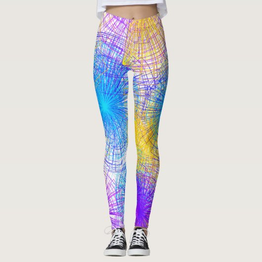 Farbenfrohe SpiralLeggings Leggings (Vorderseite)