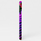 Farbenfrohe Spiralleuchte, DIY-Name weiß, Ihr Logo iPhone Hülle (Rechte Seite)