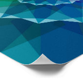 Farbenfrohe Spiralpattern-Poster Poster (Ecke)