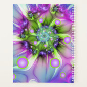 Farbenfrohe Spiralrundformen Abstrakter Name des F Planer (Rückseite)