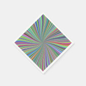 Farbenfrohe Spiralschleife mit wirbelnder Optiktäu Serviette (Ecke)