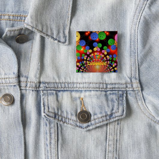 Farbenfrohe Spiraltaste Button (Beispiel)