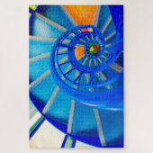 Farbenfrohe Spiraltreppe 1000+ Puzzle (Vertikal)