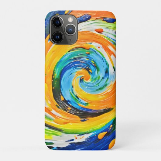 Farbenfrohe Spiralvortex-Design Case-Mate iPhone Hülle (Rückseite)