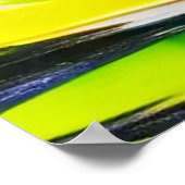 Farbenfrohe Spiralvortex-Design Poster (Ecke)