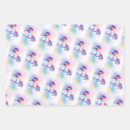 Farbenfrohe Spirit Pony 2 Wrapping Paper Sheets Geschenkpapier Set