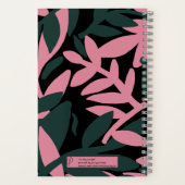 Farbenfrohe spirituelle Blätter Notizblock (Rückseite)