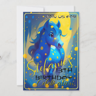 Farbenfrohe Spirituosen Pony 30 Geburtstag Einladu Einladung