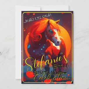 Farbenfrohe Spirituosen Pony 38 Geburtstag Einladu Einladung