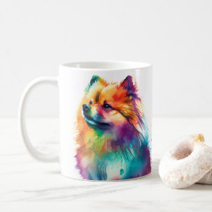 Farbenfrohe Spitz Dose Kaffee Tasse, Cup Kaffeetasse
