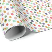 Farbenfrohe Splash: Abstrakter nahtloser Hintergru Geschenkpapier (Rolleneckpunkt)