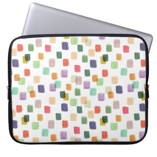 Farbenfrohe Splash: Abstrakter nahtloser Hintergru Laptopschutzhülle