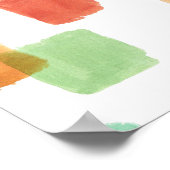 Farbenfrohe Splash: Abstrakter nahtloser Hintergru Poster (Ecke)