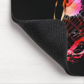 Farbenfrohe Splash Badminton Shuttle Mousepad (Ecke)