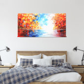 Farbenfrohe Splash-Landschaft Leinwanddruck (Insitu (Schlafzimmer))