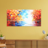 Farbenfrohe Splash-Landschaft Leinwanddruck (Insitu (Wohnzimmer))