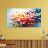 Farbenfrohe Splash-Malerei Leinwanddruck (Insitu (Wohnzimmer))