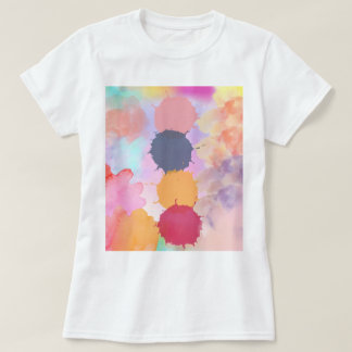 Farbenfrohe Splash Paint T-Shirt