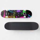 Farbenfrohe Splash-Skateboard Skateboard (Horizontal)