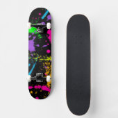 Farbenfrohe Splash-Skateboard Skateboard (Vorderseite)