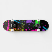 Farbenfrohe Splash-Skateboard Skateboard (Horizontal)