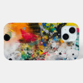 Farbenfrohe Splashes Abstrakte Kunst Case-Mate iPhone Hülle (Rückseite (Horizontal))