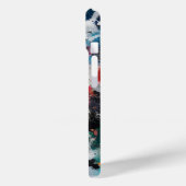 Farbenfrohe Splashes Abstrakte Kunst Case-Mate iPhone Hülle (Rückseite / Links)