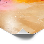 Farbenfrohe Splashes Abstrakte Kunst Fotodruck (Ecke)