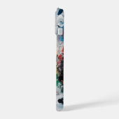 Farbenfrohe Splashes Abstrakte Kunst iPhone 15 Hülle (Linke Seite)