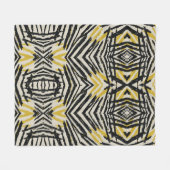 Farbenfrohe Splashes und dynamische Linien Fleecedecke (Vorderseite (Horizontal))