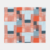 Farbenfrohe Splashes und dynamische Linien Fleecedecke (Vorderseite (Horizontal))