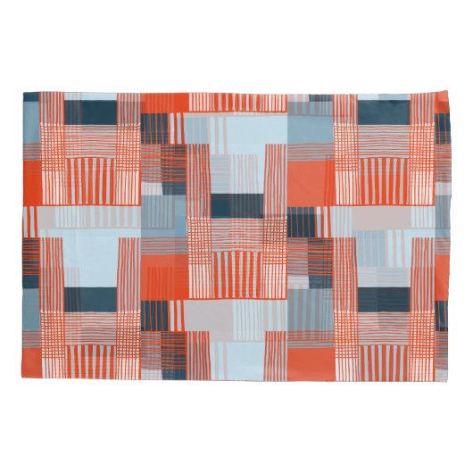 Farbenfrohe Splashes und dynamische Linien Kissenbezug (Rückseite)