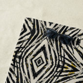 Farbenfrohe Splashes und dynamische Linien Strandtuch (Beispiel)