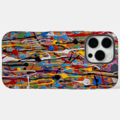 Farbenfrohe Splashmuster Case-Mate iPhone Hülle (Rückseite (Horizontal))