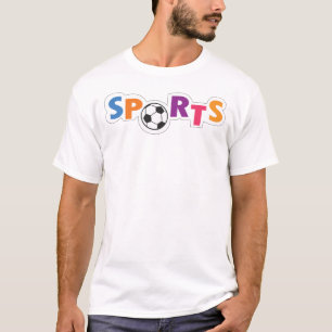 Farbenfrohe Sporttextgestaltung T-Shirt