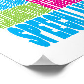 Farbenfrohe Sprachpathologie Poster (Ecke)