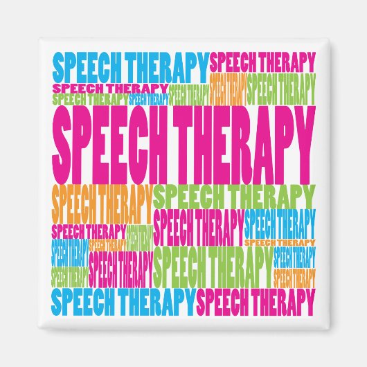 Farbenfrohe Sprachtherapie Magnet (Vorne)