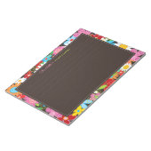 Farbenfrohe Springblumen Garten Notepad Notizblock (angewinkelt)
