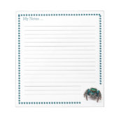 Farbenfrohe Springspinne Kinder Notizblock (Vorderseite)