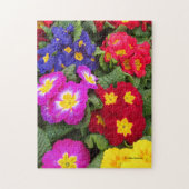 Farbenfrohe Springtime Floral Medley von Primulas Puzzle (Vertikal)
