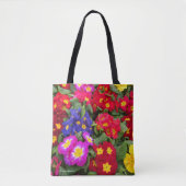 Farbenfrohe Springtime Floral Medley von Primulas Tasche (Vorderseite)