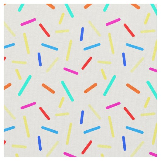 Farbenfrohe Sprinkle Line Confetti Muster Wenjr Stoff (Nahaufnahme)
