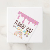 Farbenfrohe Sprinklen Donut Danke Geschenkanhänger (Beispiel)