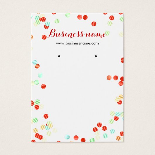 Farbenfrohe Sprinklen Hintergrund Ofenkarten (Vorderseite)